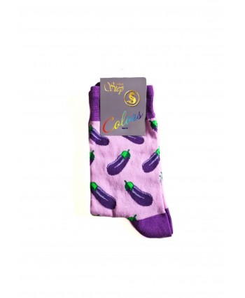 Степ чорапи с картинки патладжани лила